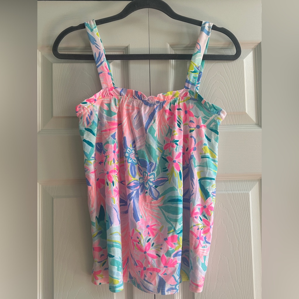 Lilly Pulitzer Tank Women’s Size S Jia Top It Was All A Dream Resortwear Summer